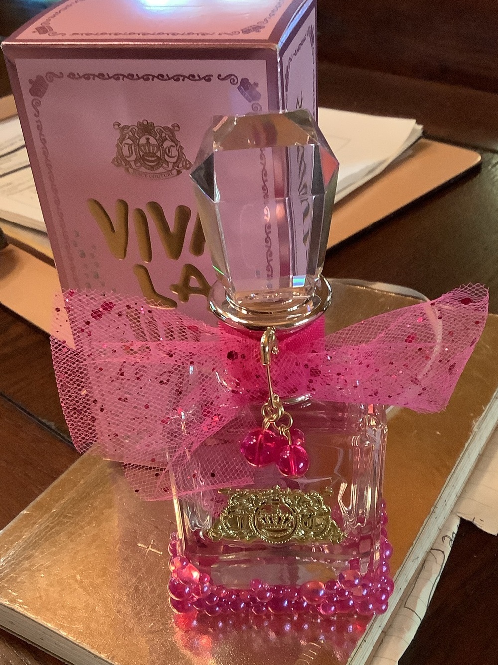 Juicy Couture Viva La Juicy le Bubbly  Blush Pink Decorative Perfume Bottle